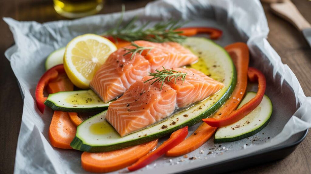 Le saumon en papillote aux petits légumes : une cuisson saine, rapide et qui préserve toutes les saveurs