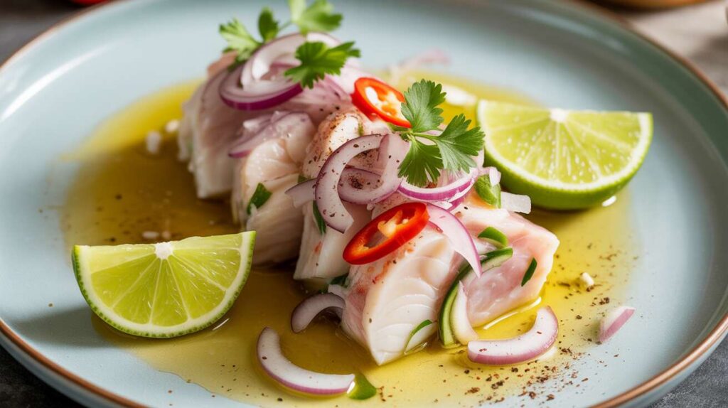 Ceviche de daurade mariné au citron vert et gingembre : l'entrée chic, fraîche et rapide sans aucune cuisson