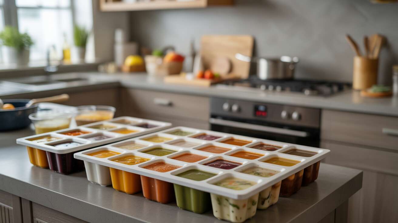 Comment congeler de la soupe ou du bouillon en portions parfaites avec des moules à glaçons : si pratique