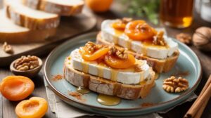 Tartines Abricots, miel et Fromage Frais : recette Gourmande
