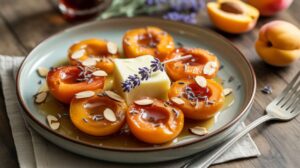 Abricots rôtis au miel et lavande : une recette gourmande et parfumée