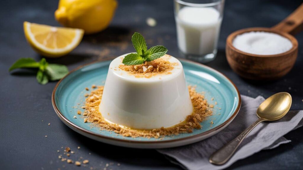 Panna Cotta Légère à la Menthe pour Favoriser le Bronzage