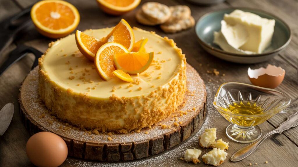 Tarte à l'orange et fromage frais : recette onctueuse