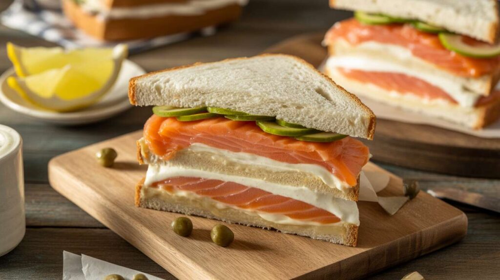 Club Sandwich Saumon Fumé et Fromage : recette Gourmande