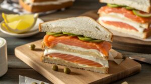 Club Sandwich Saumon Fumé et Fromage : recette Gourmande