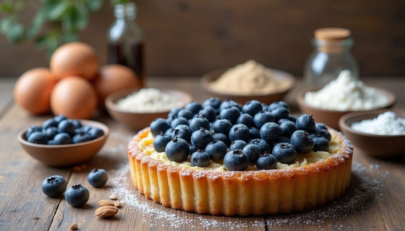 Tarte légère aux myrtilles : découvrez la recette facile !