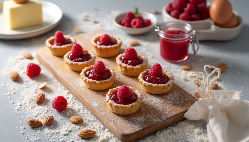 Mini-tartelettes aux framboises : légèreté gourmande pour le café