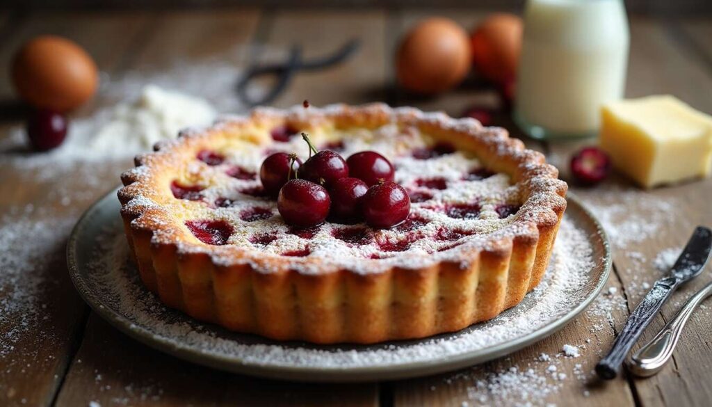 Clafoutis aux cerises léger de Mamie à la poêle
