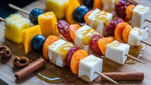 Brochette de fruits au fromage : recette gourmande et facile
