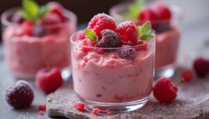 Mousse glacée aux fruits rouges : recette légère et savoureuse