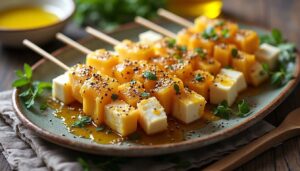 Recette : plateau Fraîcheur et Brochettes de Fromage