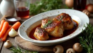 Coq au Vin Léger : recette Savoureuse et Allégée