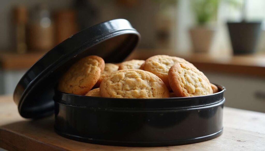 Conserver des biscuits sablés ou des cookies croquants plus longtemps dans une boîte hermétique