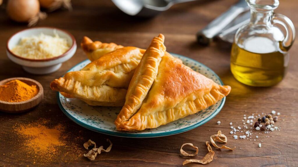 Chaussons croustillants au poulet, curry et fromage : une délice gourmand