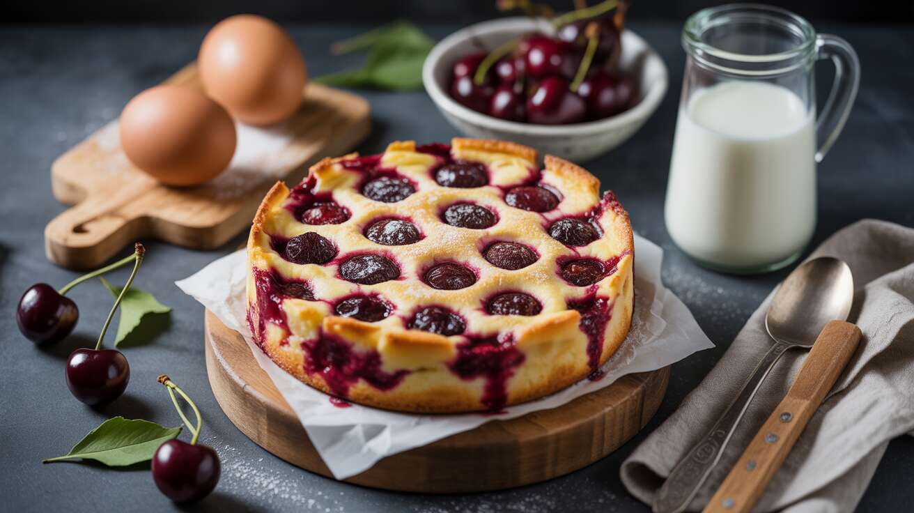 L’authentique recette de Grand-mère du clafoutis aux cerises moelleux - Facile et Rapide !