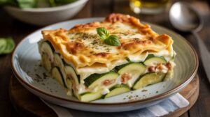 Lasagnes aux courgettes et fromage de chèvre : recette gourmande
