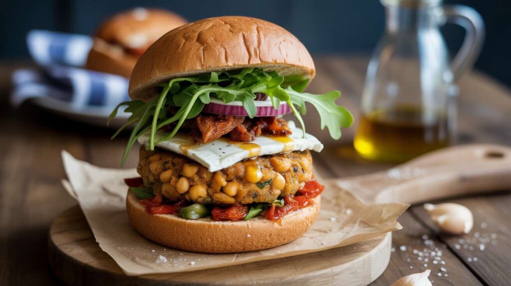 Recette : burger Végétarien au Fromage de Chèvre