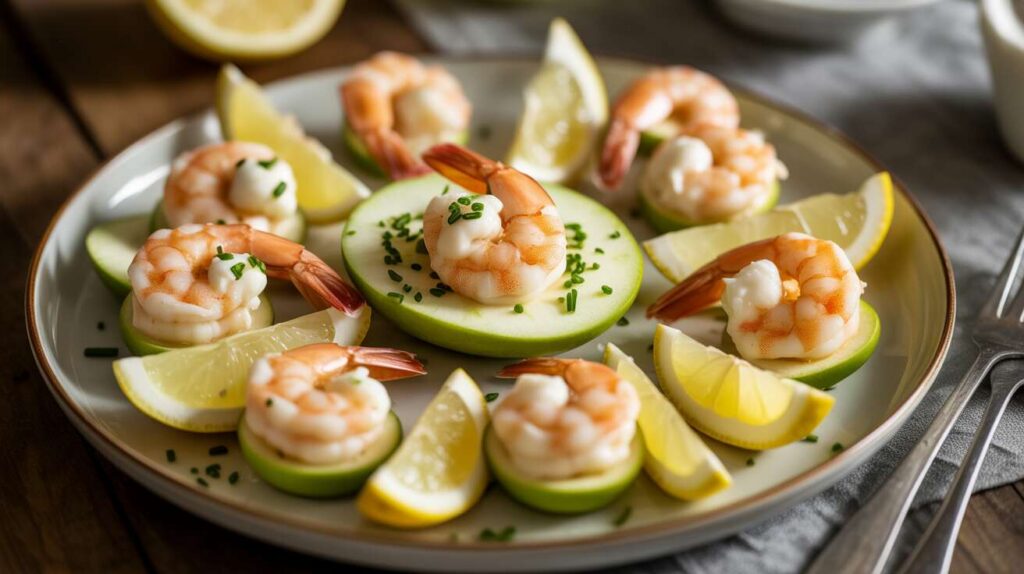 Bouchées légères aux crevettes et pomme verte : une recette fraîche et savoureuse