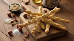 Recette : gressins Dippés aux Noisettes et Ciboulette
