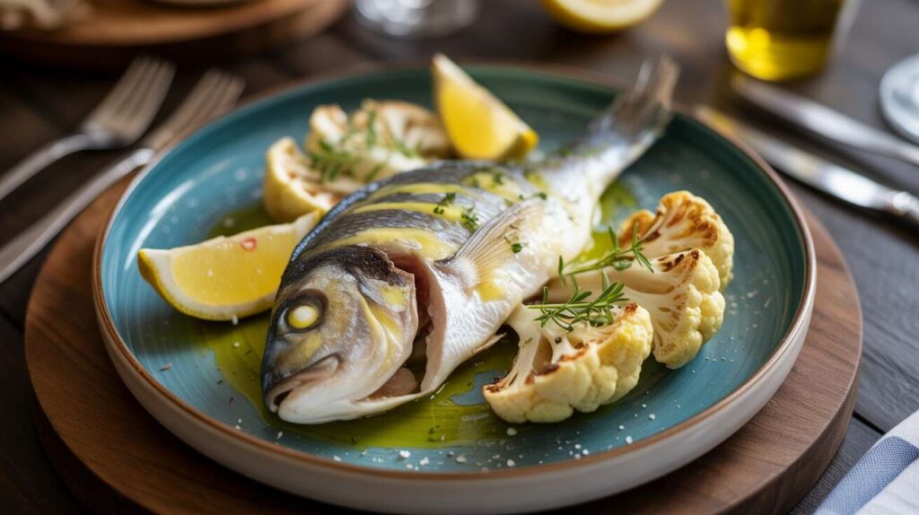 Dorade au Four et Chou-Fleur Grillé au Fromage Frais : la Recette Parfaite