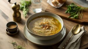 Soupe légère aux vermicelles d'antan