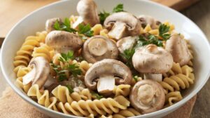 One pot pasta champignons crème légère : recette facile et rapide