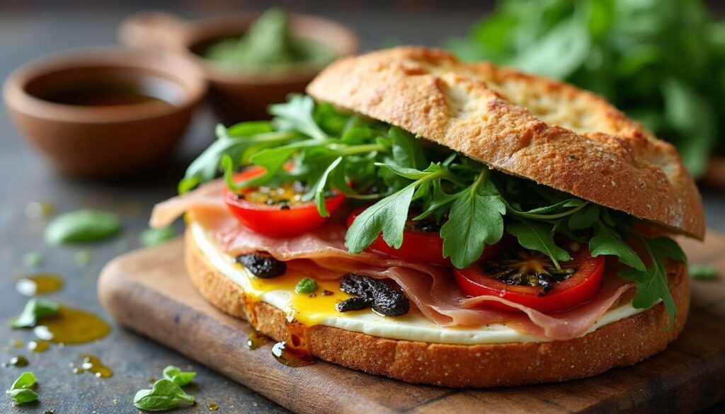 Sandwich italien au Brie : recette gourmande