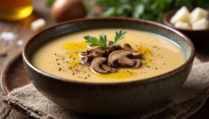 Soupe de champignons sans crème : recette légère et savoureuse