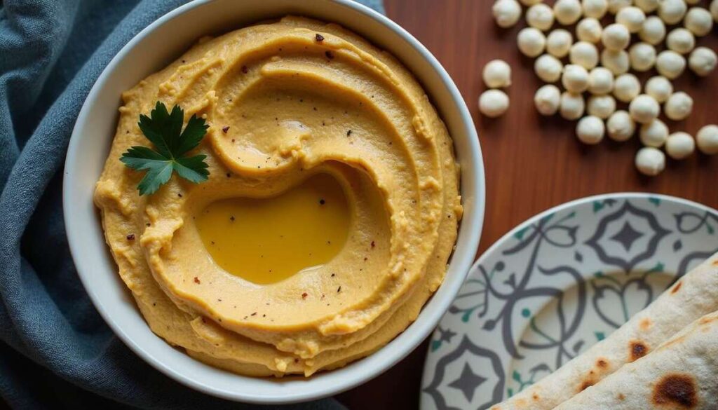 Houmous de lentilles corail et fromage frais : recette crémeuse et savoureuse