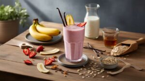 Milkshake fruité et sain l'idée fraîcheur pour un goûter équilibré et rapide