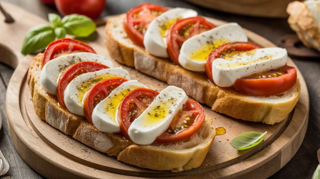 Bruschetta tomate mozzarella : l'apéro italien facile et rapide