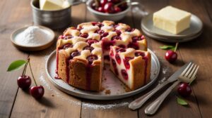 Gâteau aux cerises facile et rapide, idéal pour le goûter estival