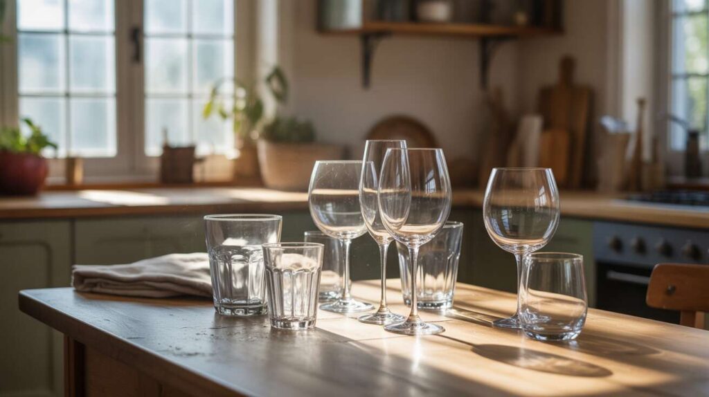 Votre vaisselle brille comme jamais : l'astuce de grand-mère pour des verres sans aucune trace