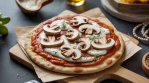 La pizza naan champignons mozza parfaite en 10 minutes