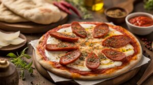 Pizza naan diavola au chorizo : la recette facile et rapide