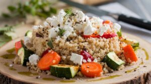 Légumes rôtis feta quinoa : la recette saine et rapide