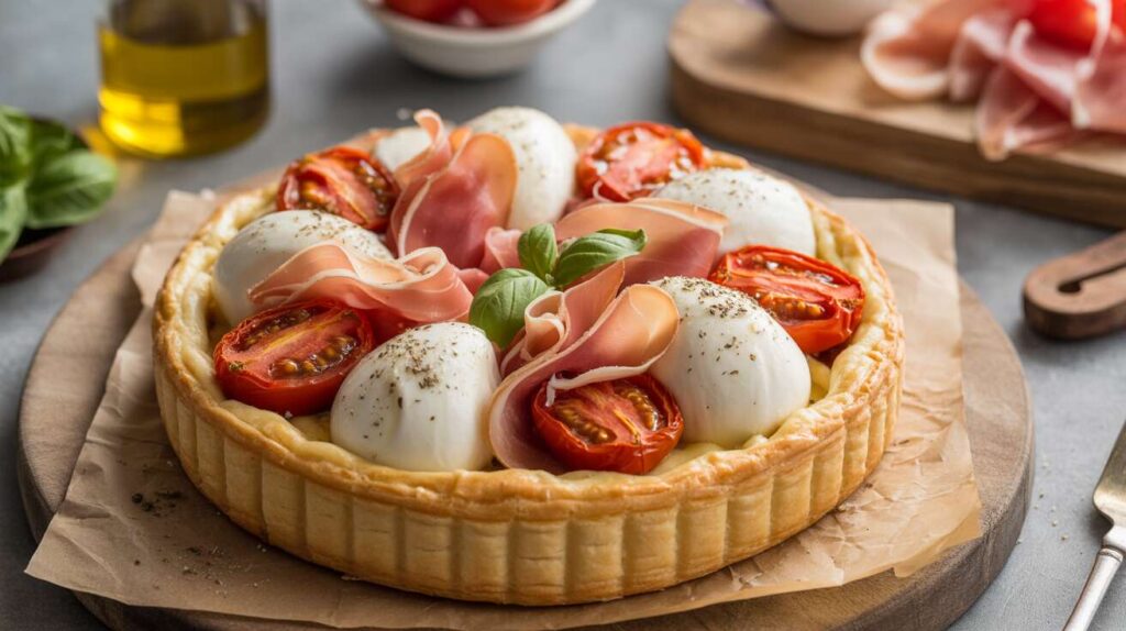 Je ne fais plus que cette tarte": Tomates, burrata et jambon cru : l'alliance parfaite