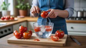 L'astuce de grand-mère": Peler les tomates sans les abîmer, approuvé depuis des générations