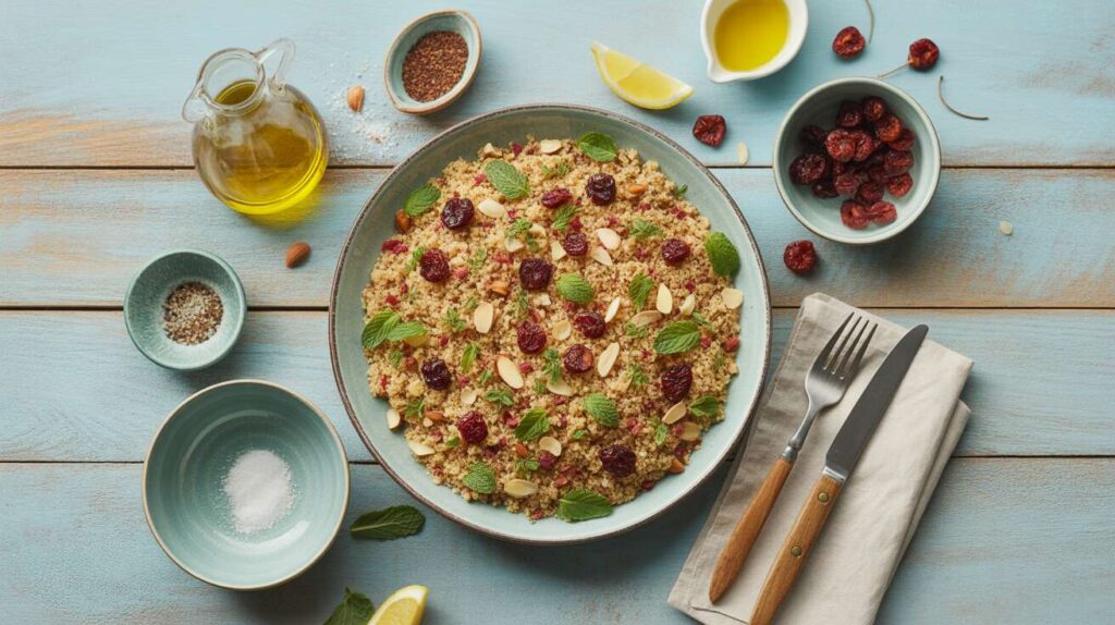 Le taboulé de quinoa aux cerises et menthe, une version sucrée-salée rafraîchissante et très originale pour l'été