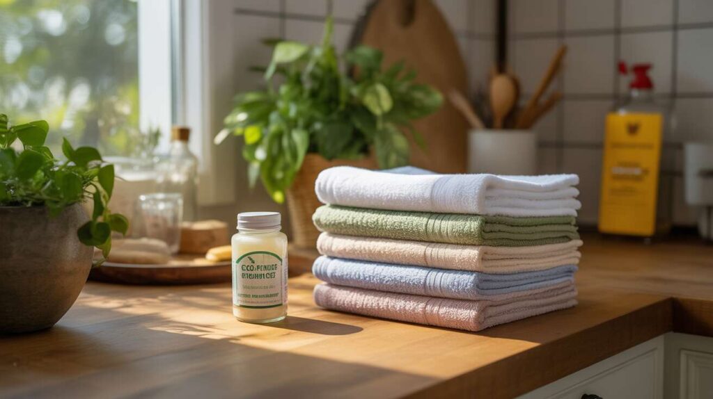 Astuce pour enlever les taches incrustées sur vos torchons de cuisine sans frotter