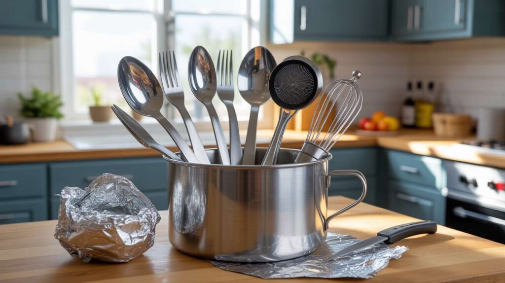 Adieu la rouille sur vos ustensiles de cuisine : l'astuce incroyable avec du papier aluminium
