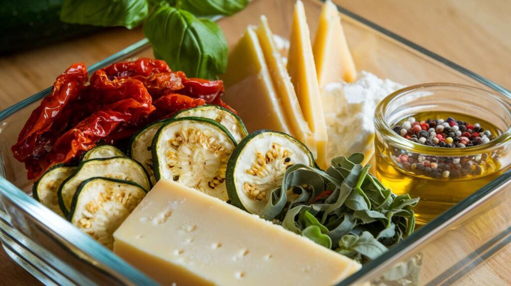 Verrines estivales : courgettes, tomates et fromage frais, express et savoureuses