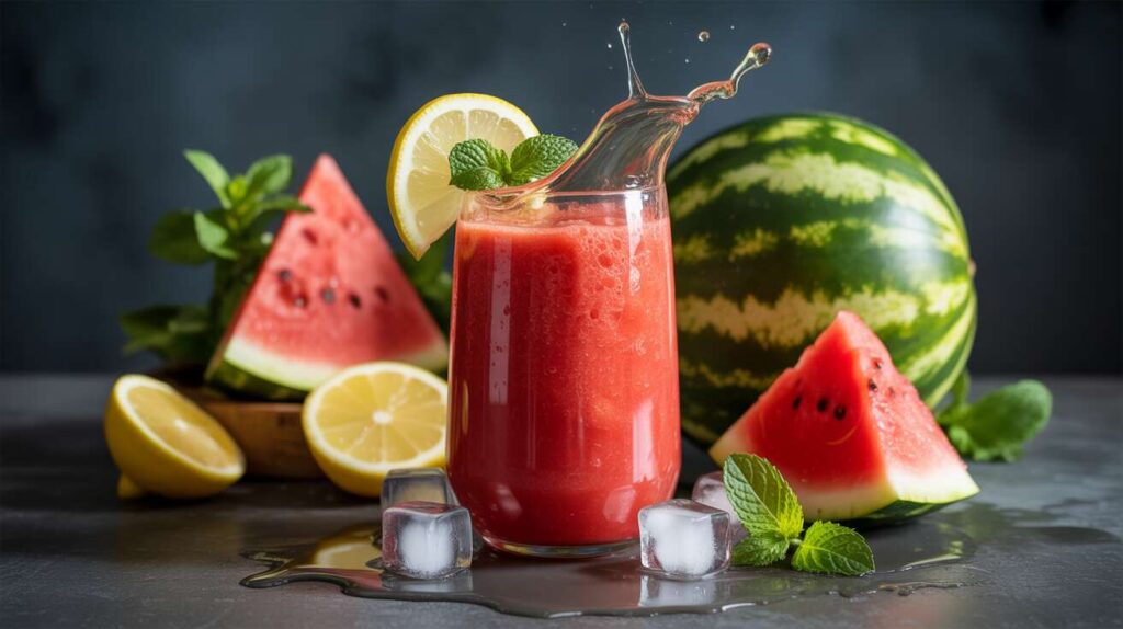 Smoothie pastèque menthe le plus rafraîchissant de l'été