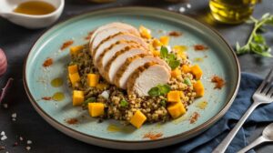 Salade de quinoa poulet mangue : fraîche et pleine de saveurs