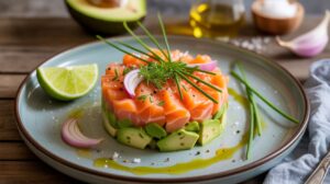 Tartare de saumon avocat : le plat léger sans cuisson