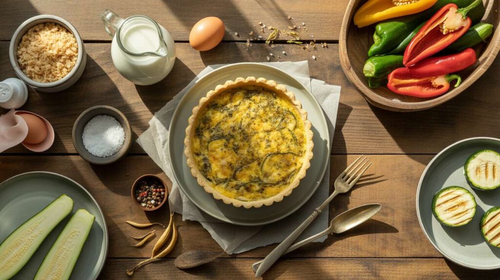 Quiche sans pâte aux légumes d'été : facile et rapide