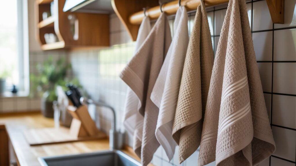 Ni savon ni javel : l'astuce géniale pour des torchons de cuisine sans taches tenaces