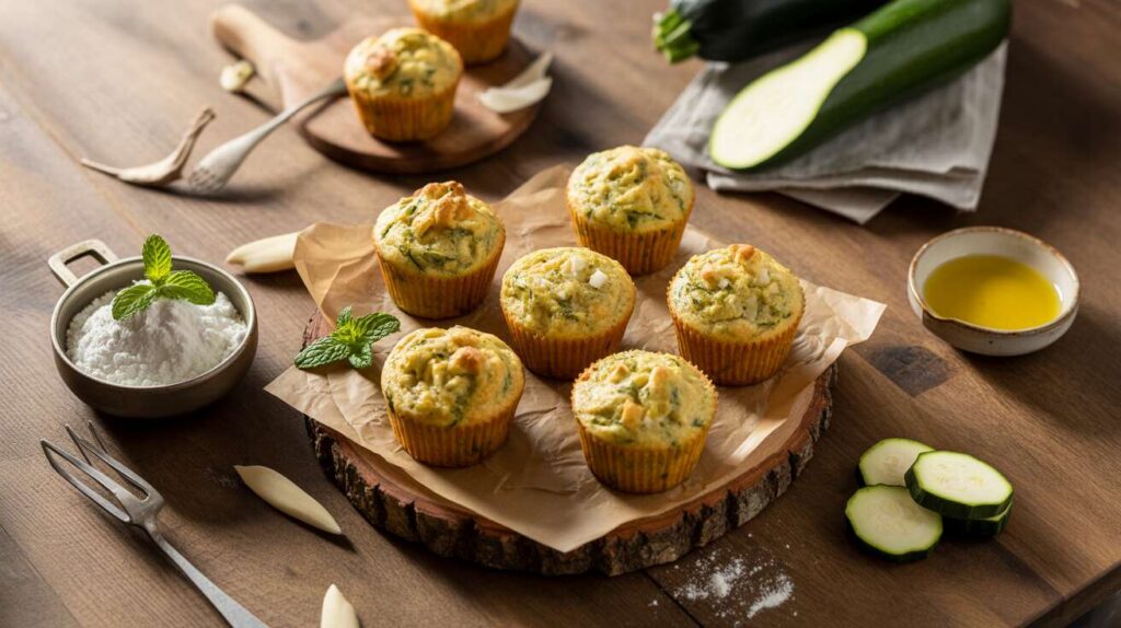 Des muffins salés courgettes feta : parfaits "pour un apéritif estival réussi
