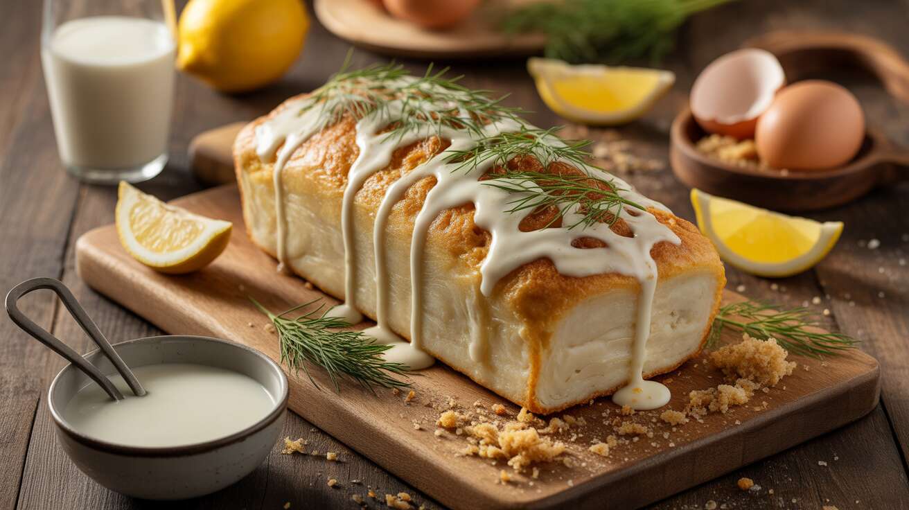 Pain de poisson blanc : recette facile avec sauce citron légère "pour un repas frais
