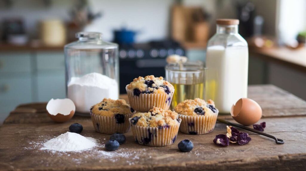 Muffins aux myrtilles moelleux : un goûter parfait pour l&rsquo;été
